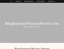 Tablet Screenshot of binghamtonprocessserver.com